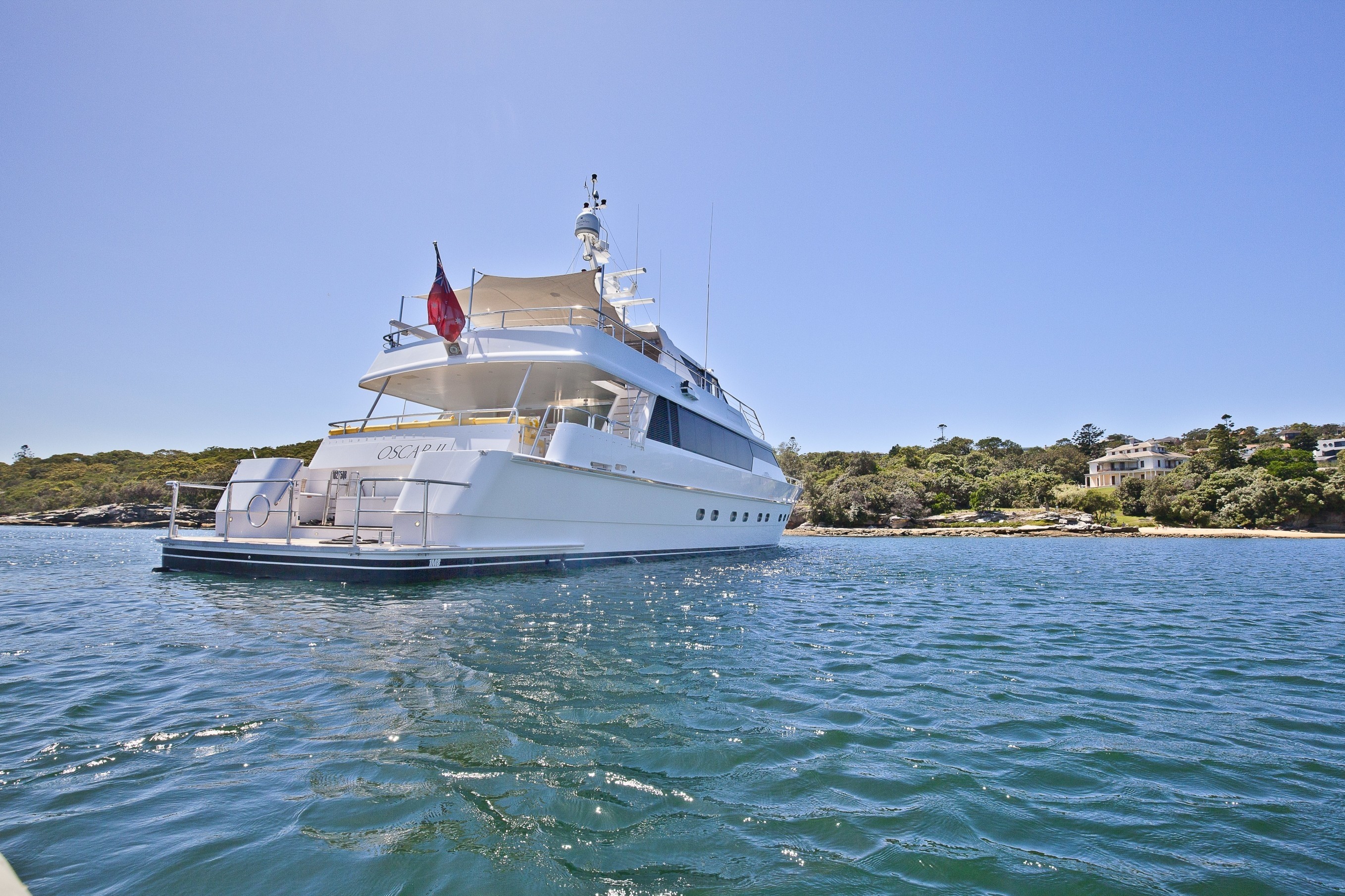 OSCAR II The 31m Yacht OSCAR II Stern View Luxury Yacht Browser